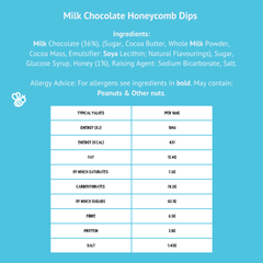 Milk Chocolate Honeycomb Dips 6 x 90g pouches